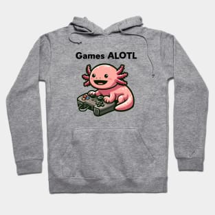 Kawaii Axolotl Gaming Hoodie